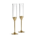 Vera Wang by Wedgwood Love Knots Gold Toasting Champagne Flute - 2pc Set