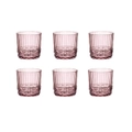 Bormioli Rocco America '20s 300ml Rock Drink Glasses Set 6 - Lilac
