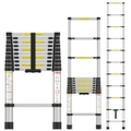 Advwin 3.2m Telescopic Ladder Portable Extension Aluminum Telescoping Ladder for Household and Outdoor Working