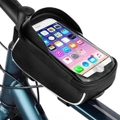 Large Capacity Waterproof Bicycle Phone Mount Bag Phone Case Holder Cycling Top Tube Frame Bag for 6.5 inch Devices