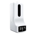 K9 Handsfree Non-contact Distance Sensor Thermometer + Automatic Non-contact Liquid Soap Sanitizer Dispenser (White)