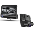 HD Front Rear & Interior Three Lens Car Dashboard Camera