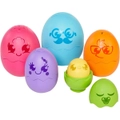 Tomy Toomies Hide & Squeak Nesting Eggs Kids/Childrens Sensory Puzzle Set 6-36m