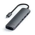 Satechi USB-C Slim Multiport Ethernet/HDMI/USB-C/2x USB-A/SD/Micro-SD Hub Grey