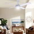 52" Ceiling Fan w/ Light Remote Control Fans 1300mm 4 Blades Home Office Modern