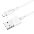 Philips 2m USB-A to Lightning Charging Cable Mfi Certified Connector For iPhone
