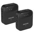 2pc Philips 2.4GHz Wireless Microphone Audio Sound Recorder/Collector Black