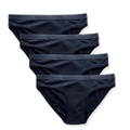 4 x PUMA Women's Stretch Bikini Underwear - Black
