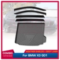 Weather Shields + Cargo Mat for BMW X3 G01 2017-Onwards Weathershields Window Visors Boot Mat Boot Liner