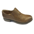 Womens Natural Comfort Carter Leather Flats Slip On Coffee Shoes