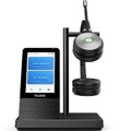Yealink WH66-D-UC Dual UC DECT Wirelss Headset With Touch Screen Workstation, Busylight On Headset, Leather Ear Cushions, Multi-devices connection