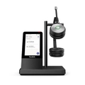 Yealink TEAMS-WH66-D Dual Teams Edition DECT Wirelss Headset With Touch Screen, Busylight On Headset, Leather Ear Cushions