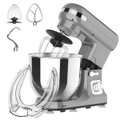 ADVWIN 6.5L 1400W Stand Mixer, 6-Speed Grey Electric Food Mixer