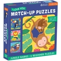 Mudpuppy - I Love U Match-Up Puzzles - Jungle Babies