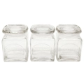 3pc Maxwell & Williams 500ml Olde English Glass Storage Food Container Jars/Lid