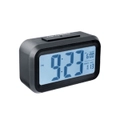 Sansai Black Calendar LCD Alarm Clock Date/Temp Digital Display Table/Desk/ Home