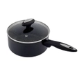 Zyliss Ultimate Forged 18cm/2L Non-Stick Saucepan w/ Lid Cover Cookware Black