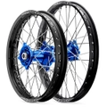 Yamaha RM85 2002 - 2024 19/16 Talon Wheel Set Black Rims Blue Hubs