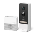 TP-Link Tapo 2K Wireless Video Doorbell with Hub - White