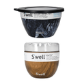 S'well Salad Bowl Kit 1.9L and 2 in 1 Insulated Food Bowl 636ml Blue/Brown
