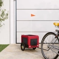 Dog Bike Trailer Pet Stroller Bicycle Trailer Oxford Fabric and Iron vidaXL
