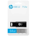 HP 712W 64GB USB 3.2 70MB/s Flash Drive Memory [HPFD712LB-64]