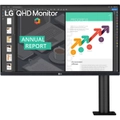 LG 27QN880-B 27" QHD IPS Monitor with Ergo Stand - Black