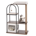Costway Large Cat Tree Scratching Posts Tower Cat Activity Center w/Condo Pet Furniture White