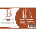 Billionaire Soft Gel Tips Box Nail False Fake Long Square - 360pcs