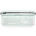 TODO Retro Typewriter Bluetooth Wireless Keyboard Tablet Holder 104 Key Mac Win Android BT 5.0 - Green Mint