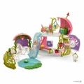 Schleich - Glittering flower house with unicorns, lake and stable