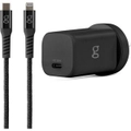 Gecko Single 35W + MFI USB-C to with Lightning Cable Bundle - Black