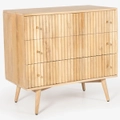 Chicory Storage Cabinet Buffet Chest of 3 Drawer Solid Mango Timber Wood