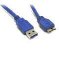 8Ware 2m USB 3.0 Cable USB A to Micro-USB B Male to Male Extension Connector BL