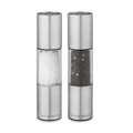 2pc Cole & Mason Oslo 18.5cm Stainless Steel Salt & Pepper Mill Grinder Silver
