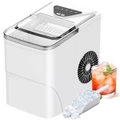 Advwin 12KG Countertop Ice Maker Self-Cleaning Ice Machine White