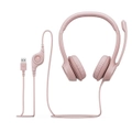LOGITECH H390 Wired USB Headset - Rose