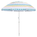 Porta Oceana Beach Vibes 220cm Beach Umbrella Outdoor Protection Shade w/ Bag
