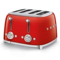 Smeg 50s Retro Style 4 Slice Toaster Red TSF03RDAU