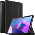 For Lenovo TAB M10 (3rd Gen) 10.1 Inch TB328FU TB328XU Folio Smart Leather Magnetic Stand Case Cover (Black)