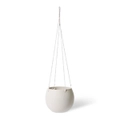 E Style Meyer 23cm Ceramic Hanging Bowl Home Decor Plant Pot Round White