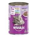 Whiskas Adult 1+ Years Wet Cat Food w/ Lamb Mince Flavour 400g x24
