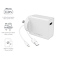 Cygnett PowerPlus 12W Fast Charge Wall Adapter with iPhone iPad Lightning Cable - White