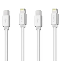 2x Sansai 1.2m USB-C to Lightning Charging/Data Sync Cable for iPhone 12 Pro Max