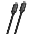 Promate PRIMELINK-C40 1m USB-C 40Gbp USB4 Cable. Supports 100W PD, Up to 8k 60Hz, Durable Long-LifeFabricPVC Cable. Black Colour. [PRIMELINK-C40]