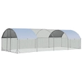 Costway Chicken Coop 7.6x2.8x1.95m Extra Large Cage Run Walk-in Rabbit Hutch Anti-UV, Outdoor Yard Farm