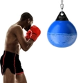Costway 50Kg Water Punching Bag Aqua Boxing Bag Heavy Duty Punch Bag w/U-Shackle & Chain Home Gym Outdoor,Blue