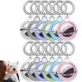 6Pcs For Apple Airtag Case Cover Anti-lost Keychain Ring Protective Case