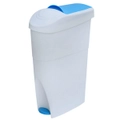 Sanitary Bin Light Blue white Slim Lady Female Waste Disposal
