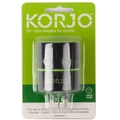 Korjo Adaptor For Europe & USA Plugs In Australia AA01